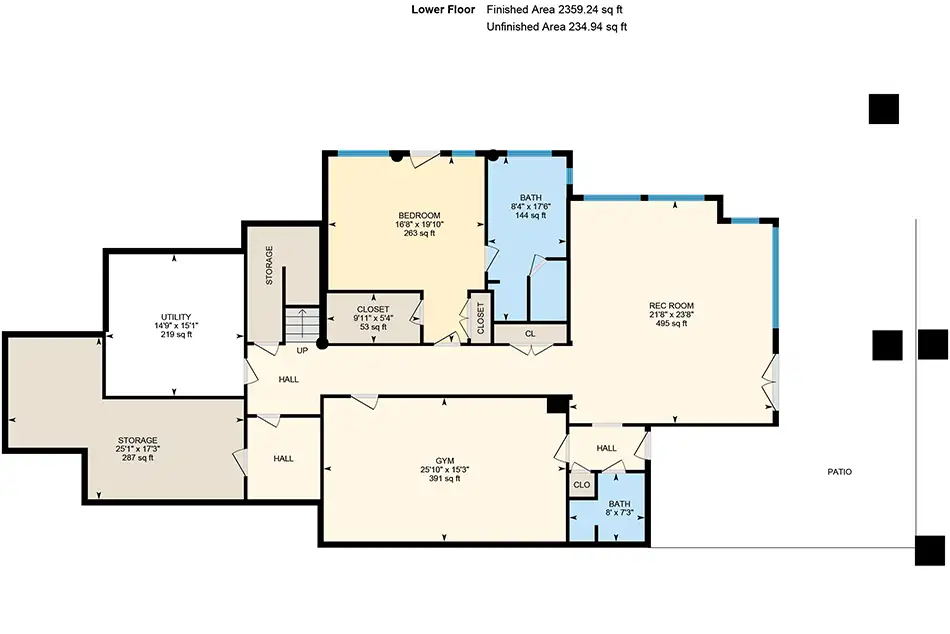 Dexter Meadows Lot 1 Floorplan Lower level