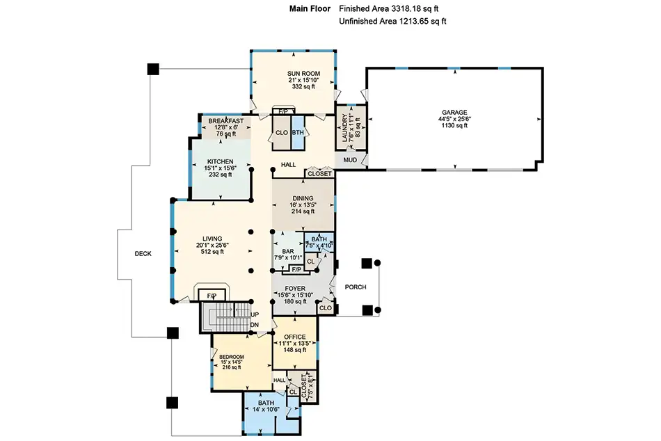 Dexter Meadows Lot 1 Floorplan Main Level