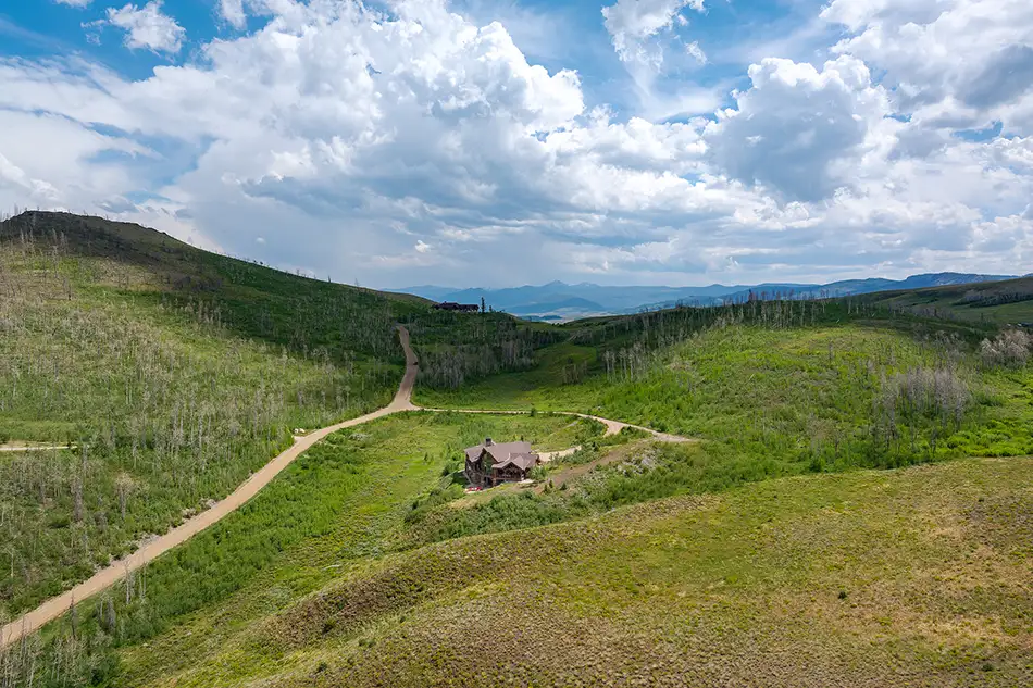 Aerial View at Homesteads Lot 7