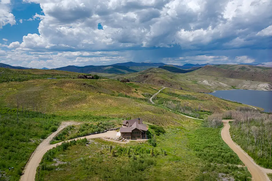 Aerial View at Homesteads Lot 7
