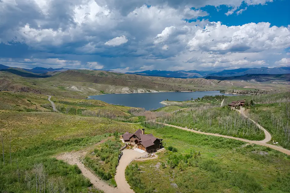 Aerial View at Homesteads Lot 7