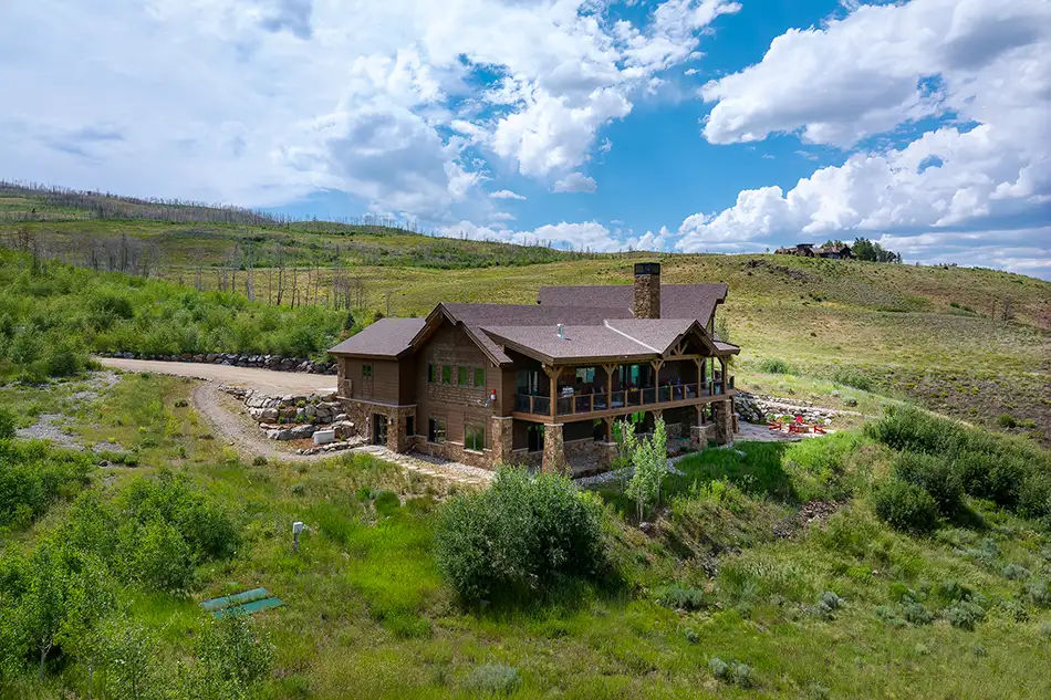 Aerial View at Homesteads Lot 7