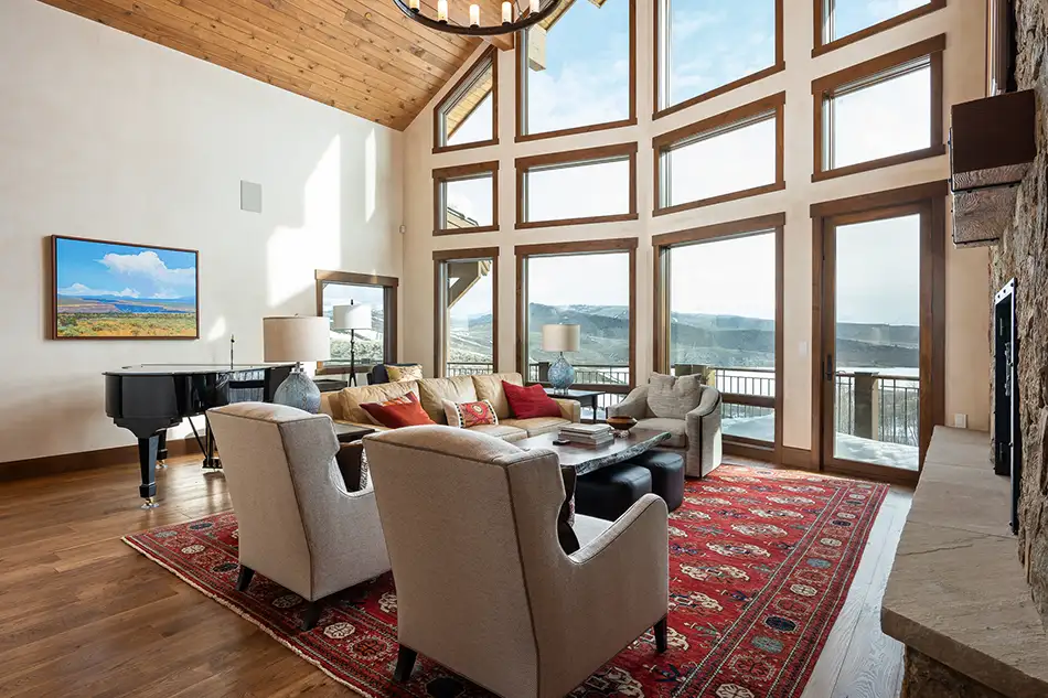Living Room at Homesteads Lot 7