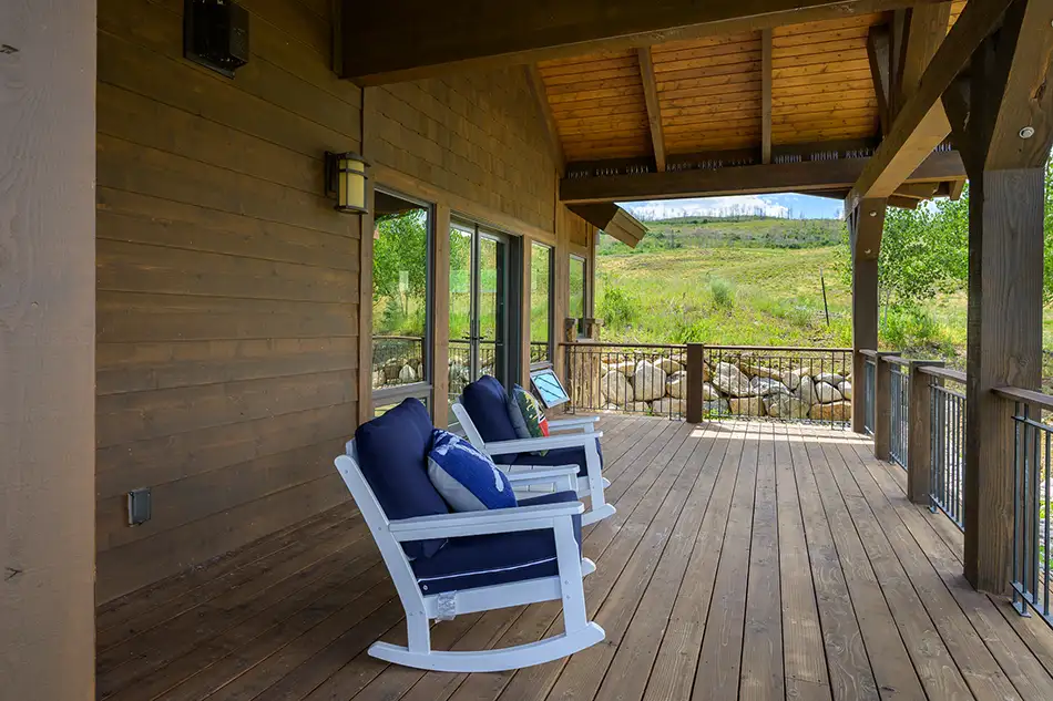 Porch view at Homesteads Lot 7