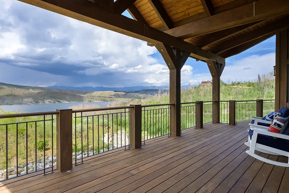 Porch view at Homesteads Lot 7