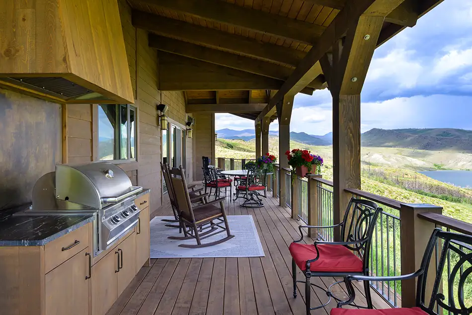 Porch view at Homesteads Lot 7