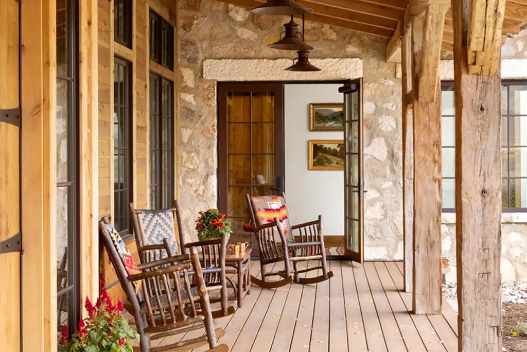 Rancho Feliz front porch